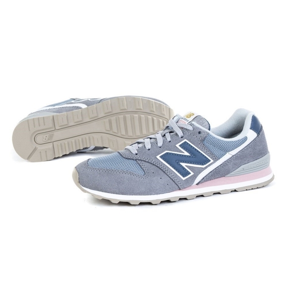 NWT Retired NB 996 Retro Running Shoe Sneaker Grey / Navy / Pink - Picture 12 of 16